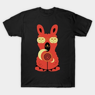 Halloween pumpkin llama T-Shirt